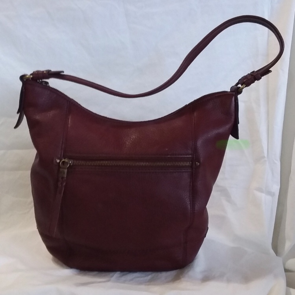 The Sak burgundy leather hobo